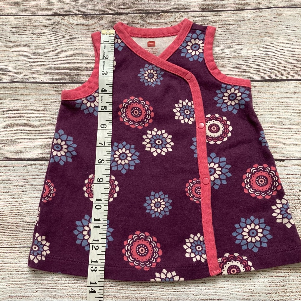 Tea Collection Wrap Tunic Destination West Africa Top Girls Size Small 6-12 mo - Picture 3 of 4